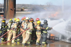 Firefighters train at Pine Bend